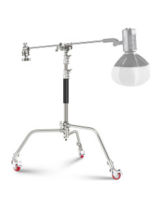 Soporte C NEEWER de Acero Inoxidable 110-186cm con Ruedas
