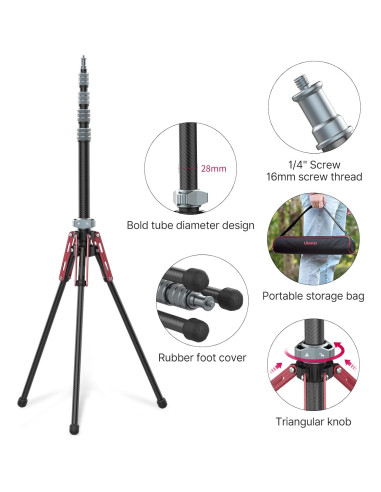 Soporte de Luz ULANZI MT-49 de Fibra de Carbono 194cm