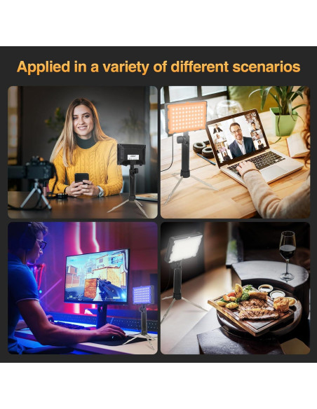 Kit de Iluminación Fotográfica Continua EMART 60 LEDs 1400 Lúmenes