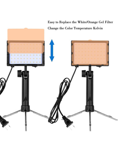 Kit de Iluminación Fotográfica Continua EMART 60 LEDs 1400 Lúmenes