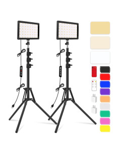 Kit de Luz de Video LED Unicucp con Trípode 157.5cm y Filtros