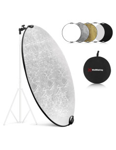 Reflector de Fotografía 5 en 1 WELLMAKING 80cm Plegable