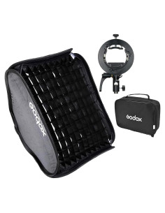 Softbox Godox 80x80cm Universal con Soporte S2 y Rejilla