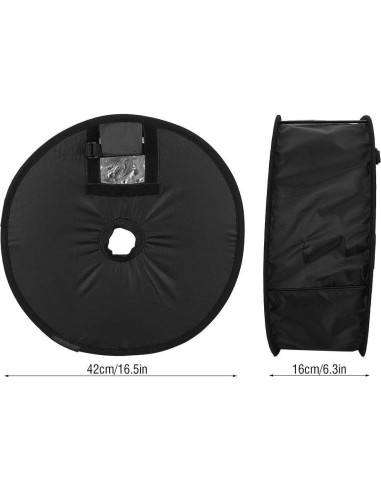 Difusor Softbox Plegable Cyrank 42x16cm para Flash de Cámara