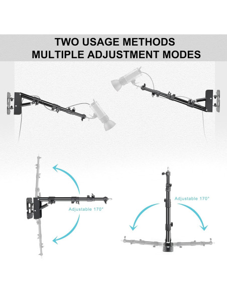 Soporte de luz de anillo montado en pared Konseen ZJ-100 110cm