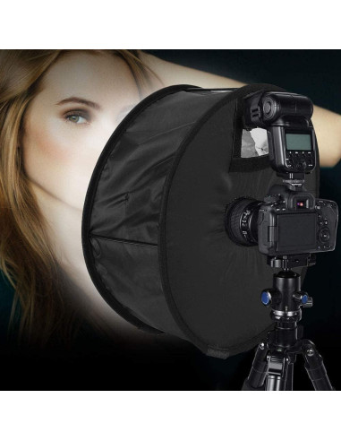 Difusor Softbox Plegable Cyrank 42x16cm para Flash de Cámara