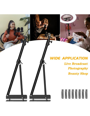 2 Piezas Brazo de Boom Montado en Pared ShowMaven 169cm Ajustable