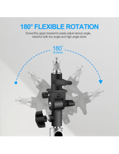 Soporte Giratorio U para Flash de Cámara EarZoom - Paquete de 2 2
