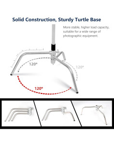 Soporte C de Acero Inoxidable ITOTIN 10.5ft Ajustable 2