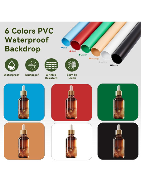 Caja de Luz para Fotografía ZapPort 30.48cm con 120 LED y 6 Fondos