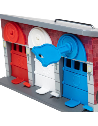 Melissa & Doug Garaje de Madera con Vehículos de Rescate