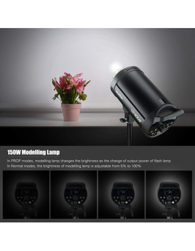 Flash de Estudio Godox DP400III 400Ws Inalámbrico 5600K