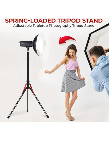 Soporte de Luz de Viaje Reflex Camera 2.2m Aluminio Ligero