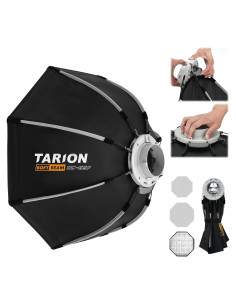 Softbox Octagonal 65cm TARION con Montura Bowens y Difusores