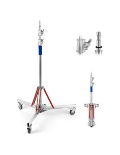 Soporte de Luz C Hahawalker Pesado con Ruedas 30kg 305cm