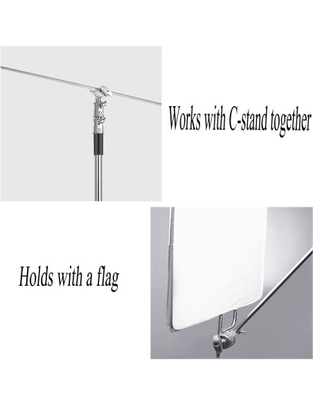 Brazo de Extensión YUOCU 128 cm Soporte de Acero Inoxidable