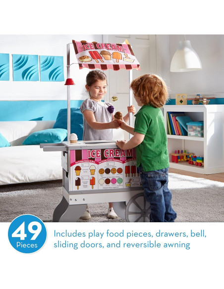 Carrito de Comida de Juguete Melissa & Doug - 40 Piezas