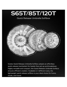 Godox S85T Softbox 85cm Liberación Rápida Montura Bowens 2