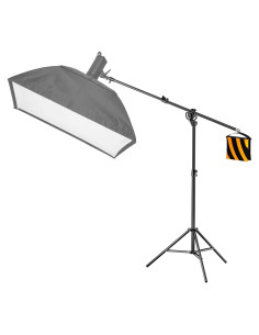 Soporte de Luz Fotográfica 2 en 1 EMART 4m Trípode Pesado