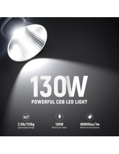 Luz de Video LED NEEWER MS150 130W 5600K con Softbox y Control Inalámbrico 2