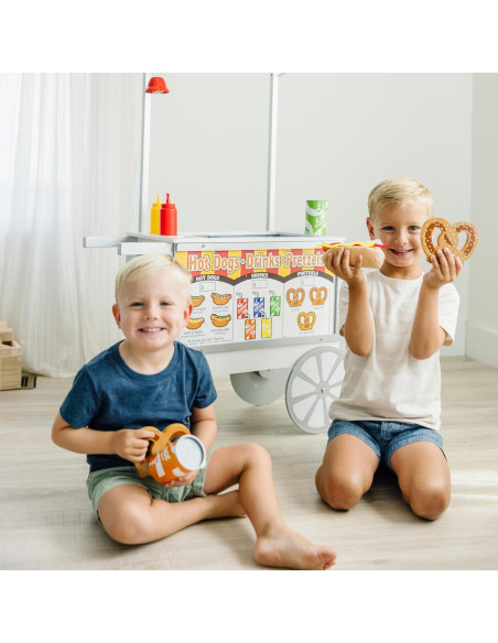 Carrito de Comida de Juguete Melissa & Doug - 40 Piezas