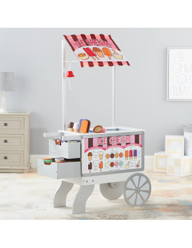 Carrito de Comida de Juguete Melissa & Doug - 40 Piezas