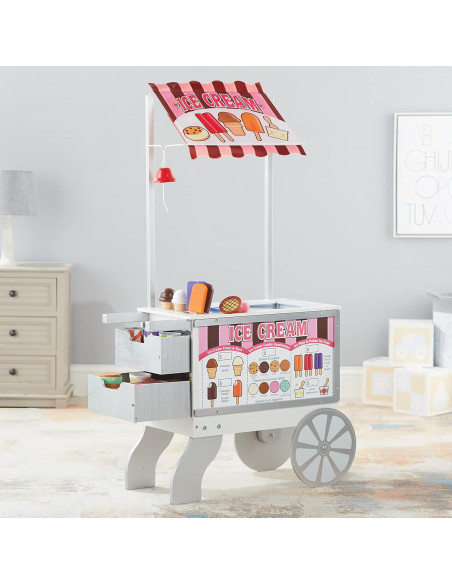 Carrito de Comida de Juguete Melissa & Doug - 40 Piezas