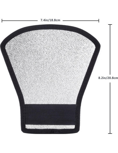 Difusor de Flash Neewer Reflector Blanco/Plateado para Nikon y Canon
