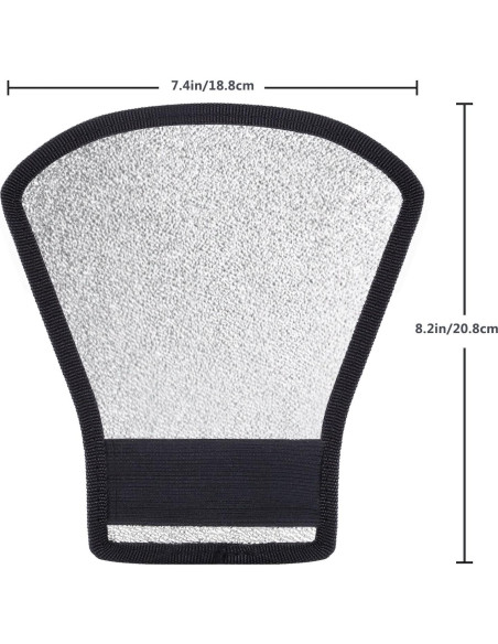 Difusor de Flash Neewer Reflector Blanco/Plateado para Nikon y Canon