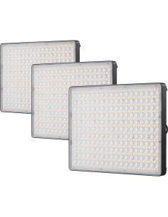 Kit de 3 Luces LED Aputure Amaran P60C RGBWW 60W con Softbox 2