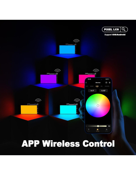 Luz de Video RGB PIXEL G1s LED 12W Recargable 2500-8500K Luz de Video RGB PIXEL G1s LED 12W Recargable 2500-8500K