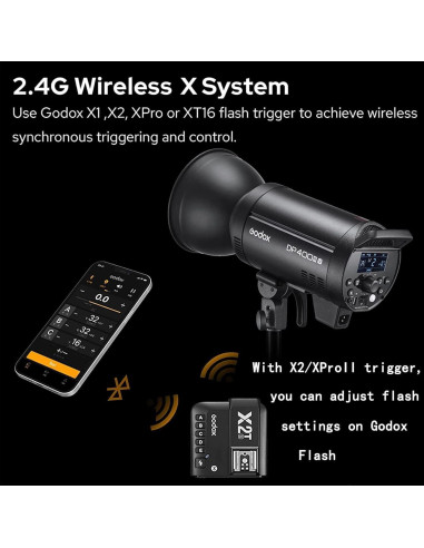 Flash de Estudio Godox DP400III-V 400Ws Inalámbrico 2.4G