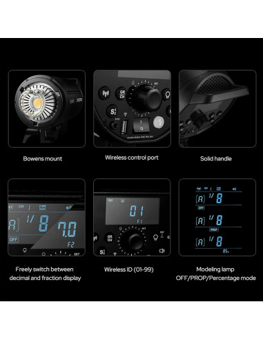 Flash de Estudio Godox DP400III-V 400Ws Inalámbrico 2.4G