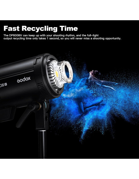 Flash de Estudio Godox DP600III-V 600Ws GN106 5800K-200K