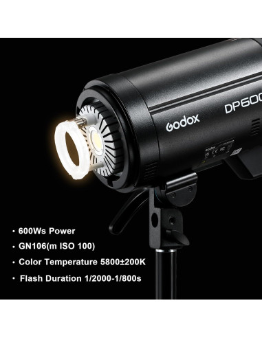 Flash de Estudio Godox DP600III-V 600Ws GN106 5800K-200K