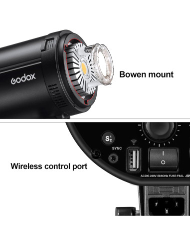 Flash de Estudio Godox DP600III-V 600Ws GN106 5800K-200K