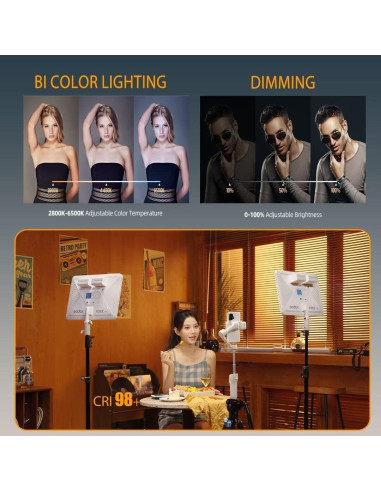 Panel de Luz LED GODOX P260C Pro 45W Bi-Color 2800K-6500K