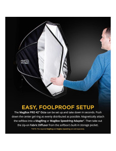 MagMod MagBox PRO 42" Octa Softbox con ranura de gel - 2.19 kg 2