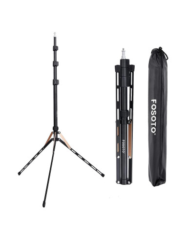 Soporte de Luz Plegable FOSOTO 75" Aluminio Ajustable 2.1m