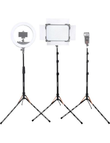 Soporte de Luz Plegable FOSOTO 75" Aluminio Ajustable 2.1m