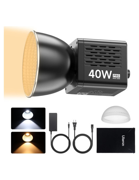 Luz LED Portátil ULANZI 40W Pro con Batería 3400mAh y Temperatura de Color Ajustable