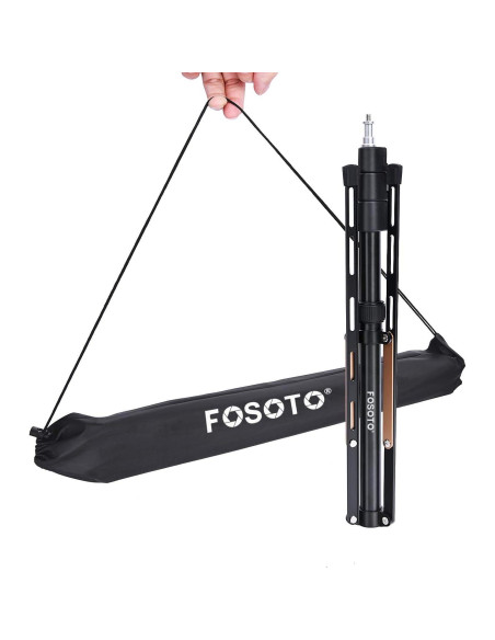 Soporte de Luz Plegable FOSOTO 75" Aluminio Ajustable 2.1m