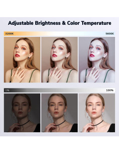 Kit de Luz de Video LED Pixel D20-1, 2 Paneles Bi-Color 3200K-5600K 2