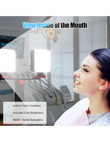 Luz de Relleno LED ANNWAH para Fotografía Dental y Móvil