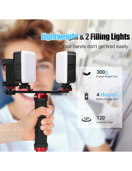 Luz de Relleno LED ANNWAH para Fotografía Dental y Móvil