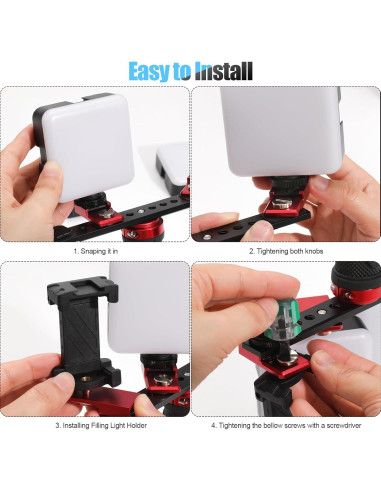 Luz de Relleno LED ANNWAH para Fotografía Dental y Móvil