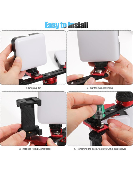 Luz de Relleno LED ANNWAH para Fotografía Dental y Móvil