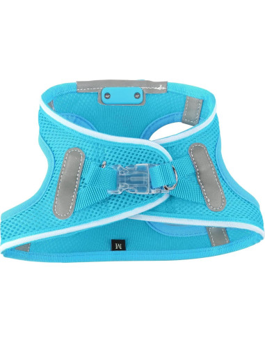 Arnés LED para Perros Feycig XS Ajustable y Recargable Azul