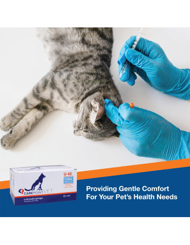 Jeringas de Insulina U-40 29G 1cc para Mascotas - Caja de 100
