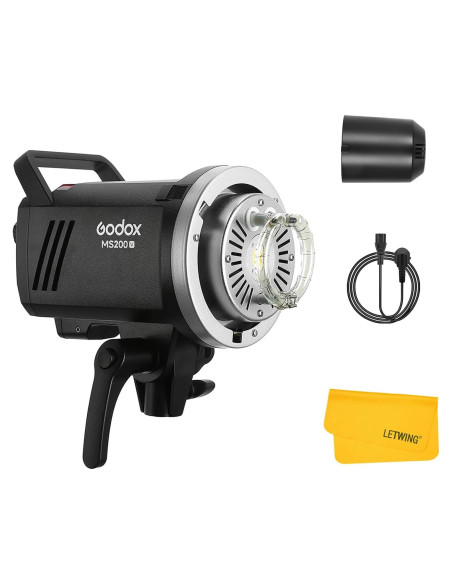Godox MS200-V Luz de Flash Estroboscópica 200W LED 110V Godox MS200-V Luz de Flash Estroboscópica 200W LED 110V